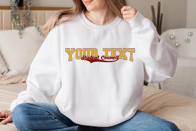 Personalized Student Council Shirt Svg, Custom Text Student Council ...