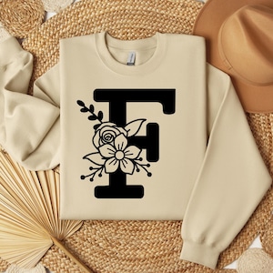 Letter f svg, floral letter f, alphabet svg, letter svg, letter monogram, floral letter, font svg, floral letters svg, floral alphabet svg