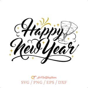 Capodanno Svg, Felice Anno Nuovo Svg, Design Maglietta Capodanno Svg, File Capodanno Svg, Felice Anno Nuovo 2025 Svg, Equipaggio Capodanno Svg, Vigilia di Capodanno Svg