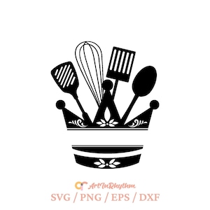 Queen of the kitchen svg, Kitchen split frame svg, Kitchen split monogram svg, kitchen sign svg, Cooking and Baking svg, Mom&#39;s kitchen crown
