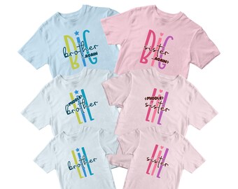Baby announcement shirt, Baby reveal svg, Big brother svg, Big sister svg, Big bro svg, Big Sis svg, Lil Sis, Lil Bro, Sibling Matching svg