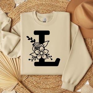 Letra l svg, letra floral l, alfabeto svg, letra svg, monograma de letra, carta floral, fonte svg, letras florais svg, alfabeto floral svg