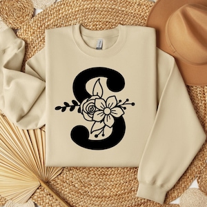Letra s svg, letra floral s, alfabeto svg, letra svg, monograma de letra, carta floral, fonte svg, letras florais svg, alfabeto floral svg