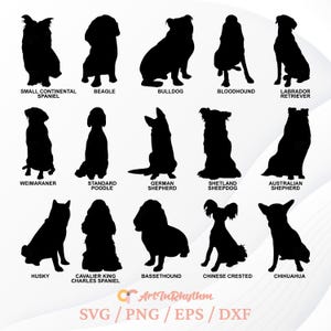 犬の SVG、犬のシルエット SVG、犬の品種 SVG、犬の SVG ファイル、犬のクリップアート、犬の SVG バンドル、犬の SVG カット ファイル、動物 SVG、犬の PNG