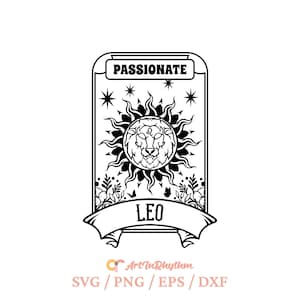 Signo do zodíaco Leão svg, sublimação PNG de Leão, camisa mística de Leão svg, símbolo do zodíaco de Leão svg, rainha de Leão svg, mês de aniversário de Leão svg, leão de Leão svg