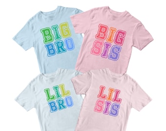 Sibling Matching shirt svg, Big sister svg, Little Sister PNG, Big brother DTF, Little brother sublimation, Lil sis Lil bro Big bro Lil bro