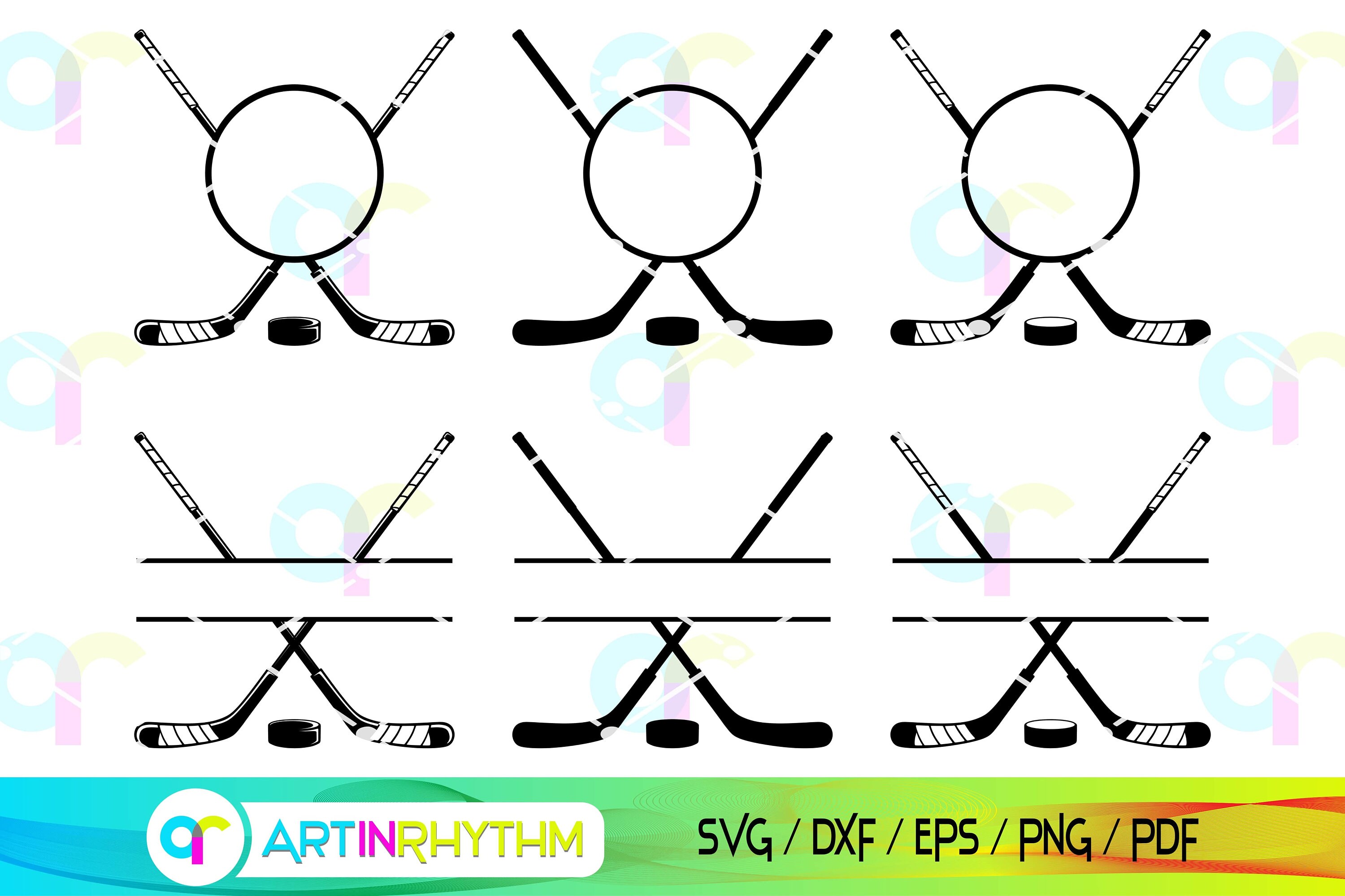 Download Crossed Hockey Stick Monograms Svg Ice Hockey Svg Bundle ...