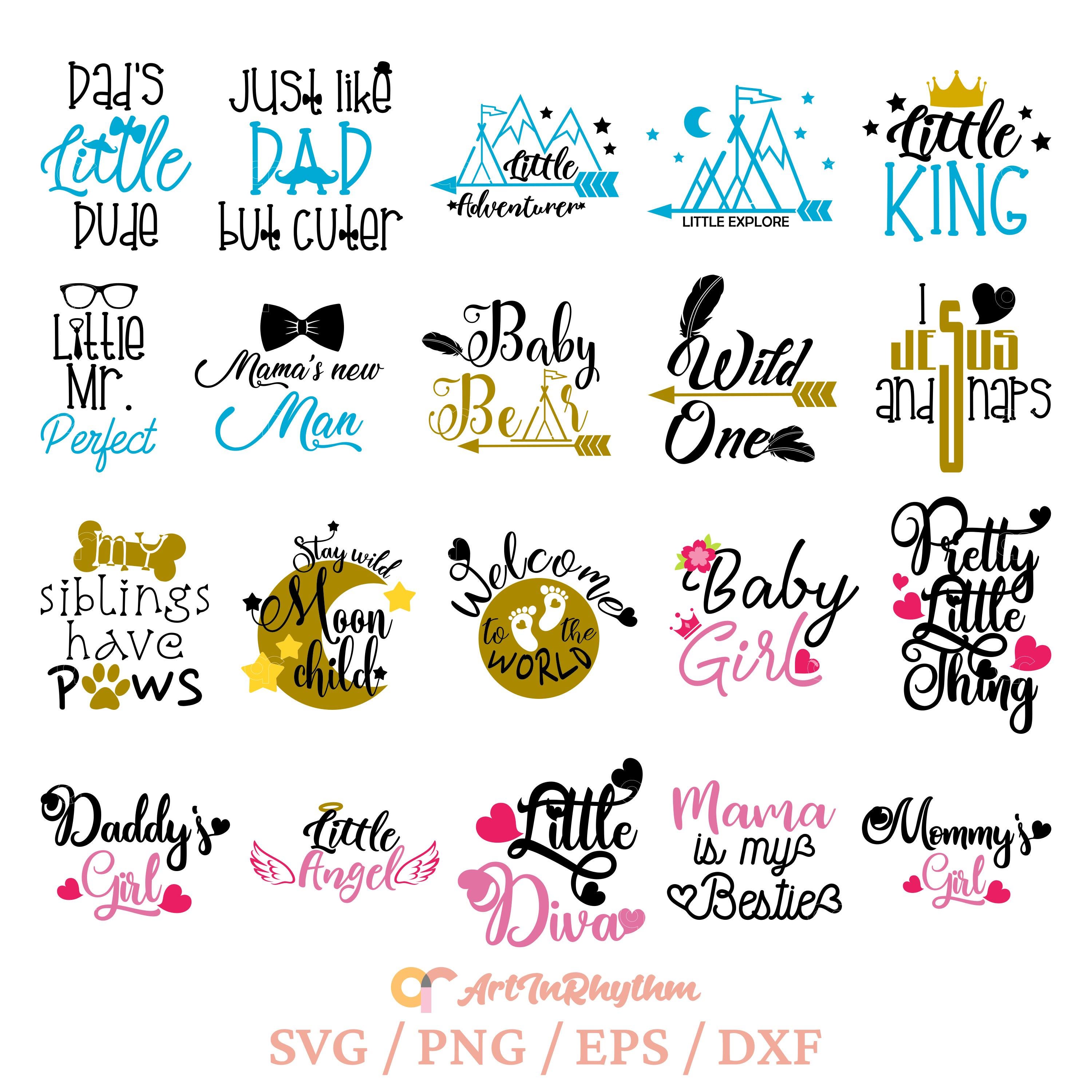 Baby Svg, Newborn Baby Svg Bundle, Baby Svg Files, Baby Onesie Svg ...