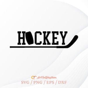 Hockey SVG, Eishockey SVG, Hockey Clipart, Hockeyschläger, Hockey Puck, Hockey-Shirt-Design, Sport, Hockey svg Schnittdatei, Sport
