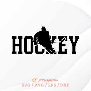 Hockey Svg, Hockey Player Svg, Ice Hockey Svg, Hockey Puck Svg, Hockey Stick Svg, Sports Svg, Hockey Shirt Design, Hockey Svg Cut File