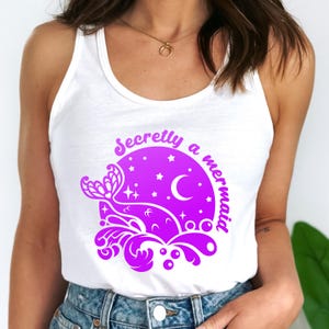 Heimlich eine Meerjungfrau SVG, Meerjungfrau Schwanz Plotter, Meerjungfrau Leben Plotter, Meerjungfrau Shirt SVG, Meerjungfrau Sommer Cut File für Cricut
