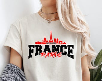Distressed Paris France shirt svg, France DTF Design, Paris PNG sublimation, Paris France Cricut cut files, Vintage Paris shirt vector