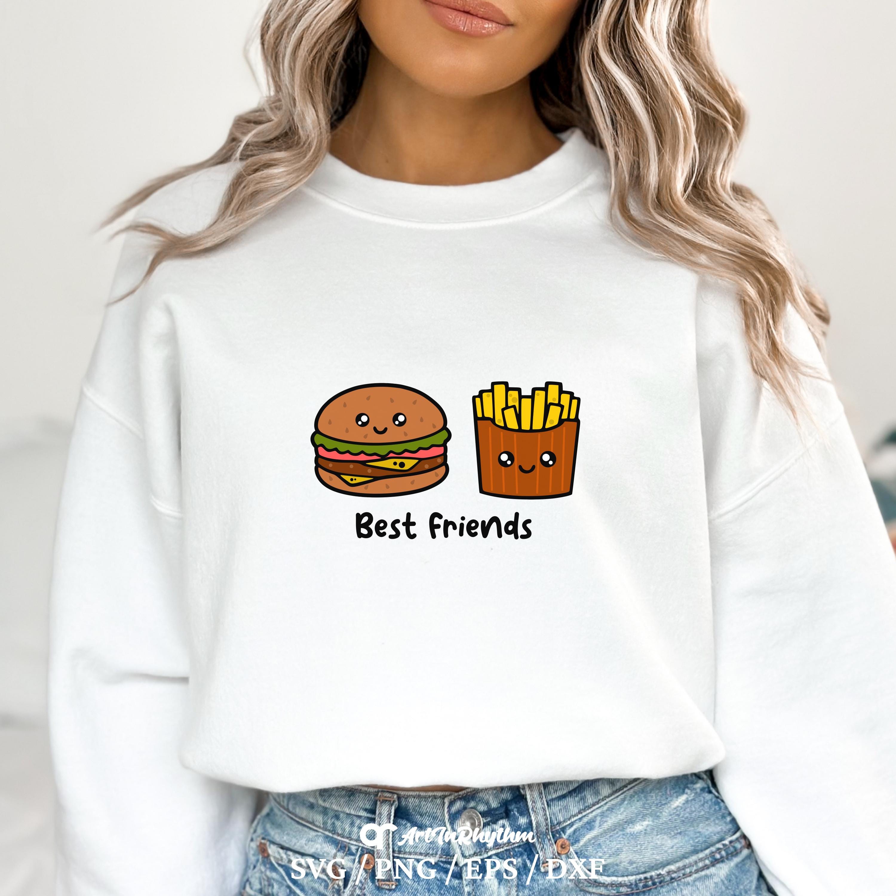 ハンバーガーとフライドポテト ハンバーガーとフライドポテト SVG、ハンバーガー SVG、フライドポテト