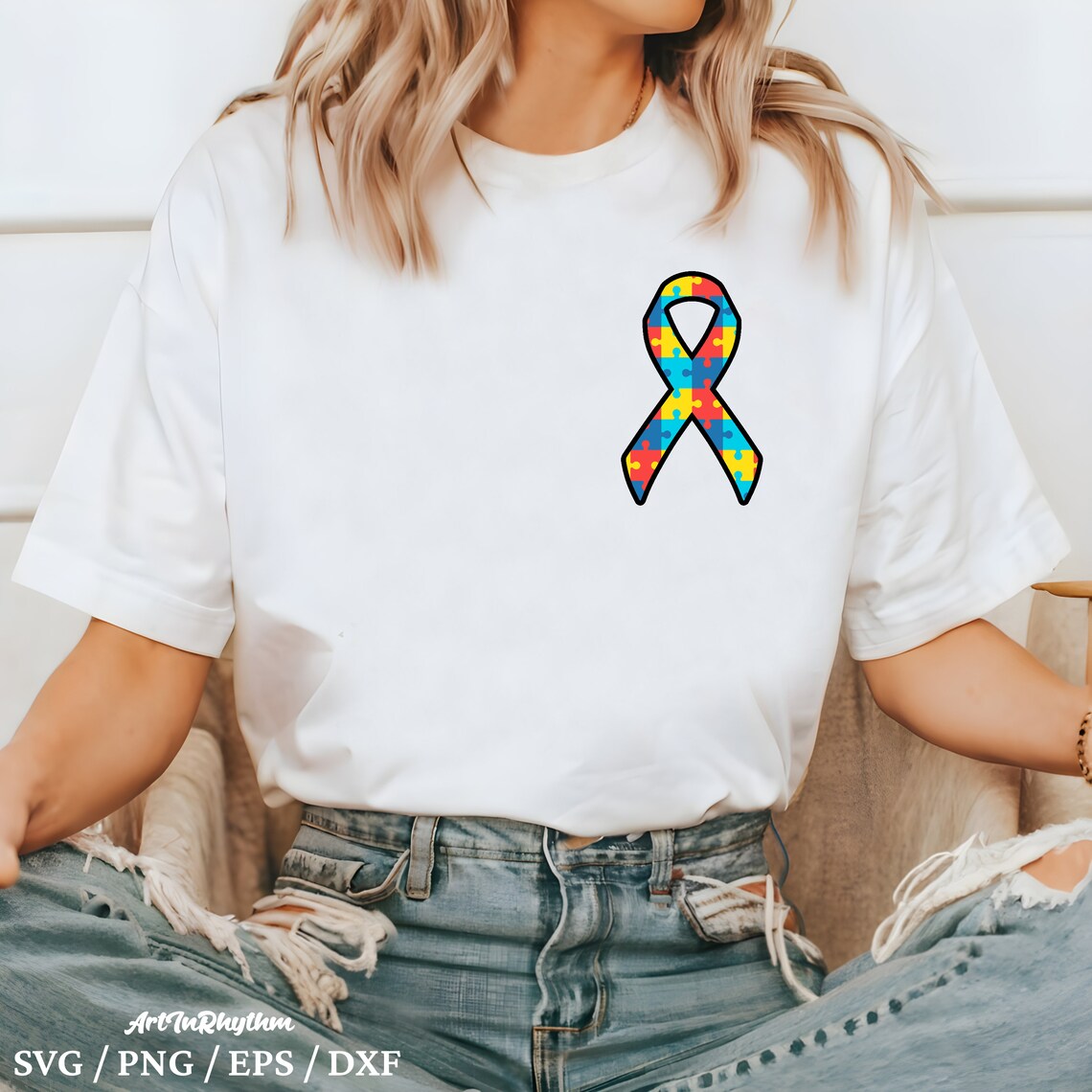 April Ribbons Autism Svg, Autism Ribbon Svg, Ribbons Svg, Autism Awareness Svg, April ...