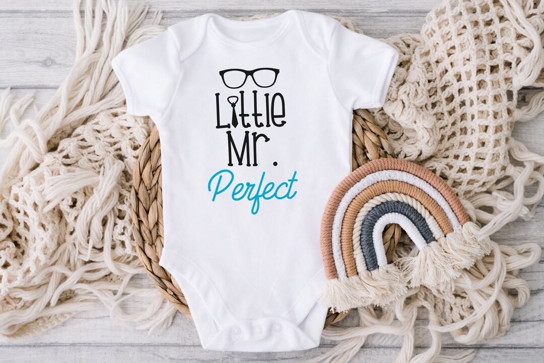 Little Mr. Perfect Svg, Baby Boy Svg, Baby Svg, Kids Shirt Svg, Newborn