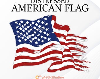 Distressed American Flag Svg, American Flag Svg, 4th of July Svg, Patriotic Svg, USA Flag Svg, America Svg, American Flag Clipart, Flag Svg
