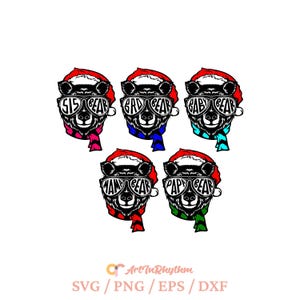 Pacote svg de urso de família de Natal, camisa de família de Natal svg, pacote de urso de família svg, mamãe urso svg, papai urso svg, urso de natal svg