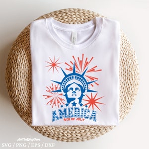 América 4 de julho Fireworks svg, EUA 4 de julho Fireworks svg, Estátua da liberdade svg, Dia da Independência da América, 4 de julho de 1776 camisa svg