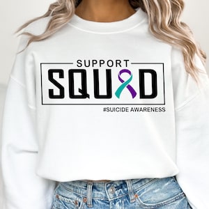 Suïcidepreventie bewustzijn Svg, Support Squad Svg, Mental Health Awareness Svg, Mental Health Svg, zelfmoordpreventie Svg, Suïcide Svg