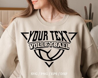 Volleyball svg, personalize Volleyball logo, Custom school mascot, Player name shirt, Sports team dtf design, Volleyball Png sublimation