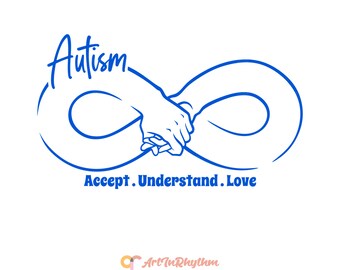 Autism Svg, Autism Awareness Month Svg, Neurodiversity Spectrum Svg, Autism Acceptance Svg, Embrace Neurodiversity Svg, World Autism Month