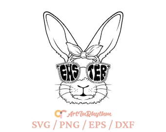 Easter Svg, Easter Bunny Svg, Easter Bunny Svg File, Bunny Svg, Rabbit Svg, Spring Svg, Bunny Clipart, Easter Svg Cut File, Easter Clipart