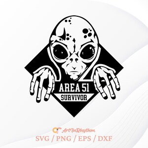 Alien Svg, Area 51 Survivor Svg, Alien Face Svg, Area 51 Svg, Alien Svg ...