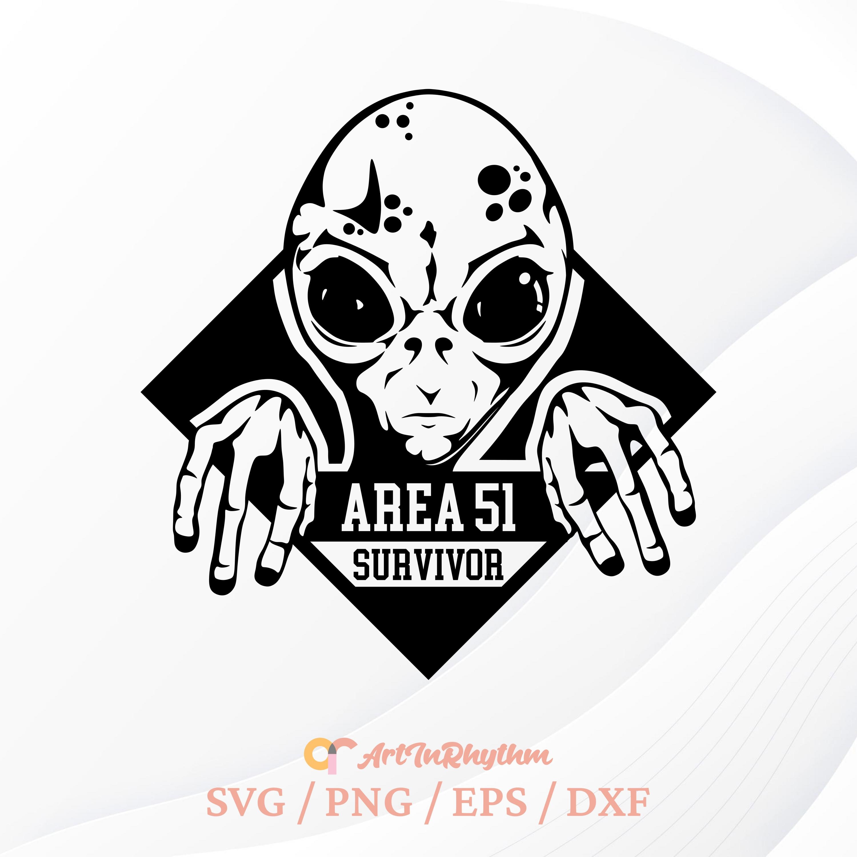 Alien Svg, Area 51 Survivor Svg, Alien Face Svg, Area 51 Svg, Alien Svg ...