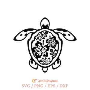 Wasserschildkröte svg, Schildkröte svg, Sommerschildkröte svg, Hibiskusblumenschildkröte svg, Floral Meeresschildkröte svg, Sommerschildkröte svg, Strandschildkröte svg,