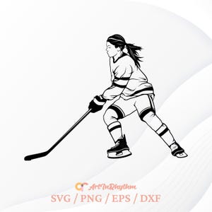 Hockeyspieler-Svg, Hockeyspielerin-Svg, Hockeyspieler-Svg, Eishockey-Svg, Hockeyschläger-Svg, Hockey-Puck-Svg, Sport-Svg, Hockey-Svg-Dateien