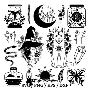 Boho Svg, Celestial Svg, Mystical and Celestial Svg, Magic Svg, Potion svg, Mystic Celestial Svg, Moon Svg, Mystical Svg, Witch Svg Files