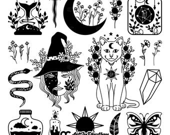 Boho Svg, Celestial Svg, Mystical and Celestial Svg, Magic Svg, Potion svg, Mystic Celestial Svg, Moon Svg, Mystical Svg, Witch Svg Files
