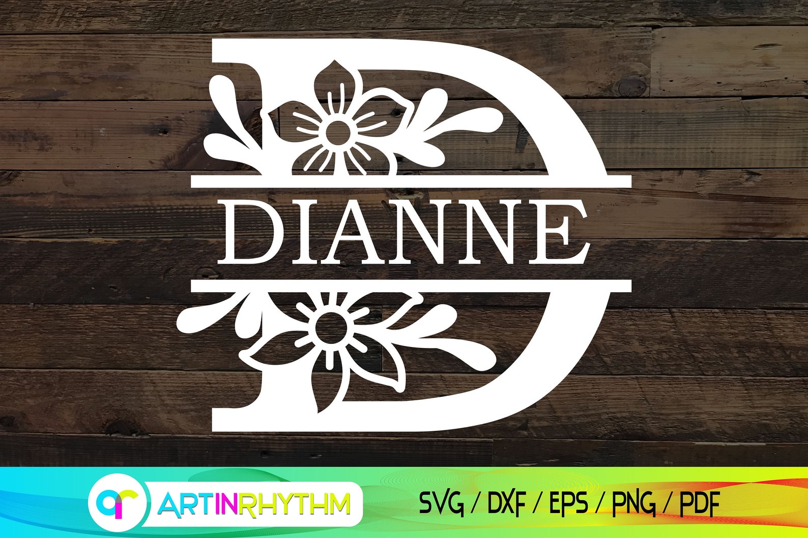 Split letter d monogram svg letter d monogram svg floral etsy Split letter d monogram svg letter d monogram svg floral etsy