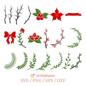 Svg de Navidad, Svg de hojas, Svg de ramas, Archivos Svg de hojas, Svg de cinta, Svg de corona, Archivos Svg de Navidad, Svg de sakura, Svg de flor de pascua, Svg de hojas
