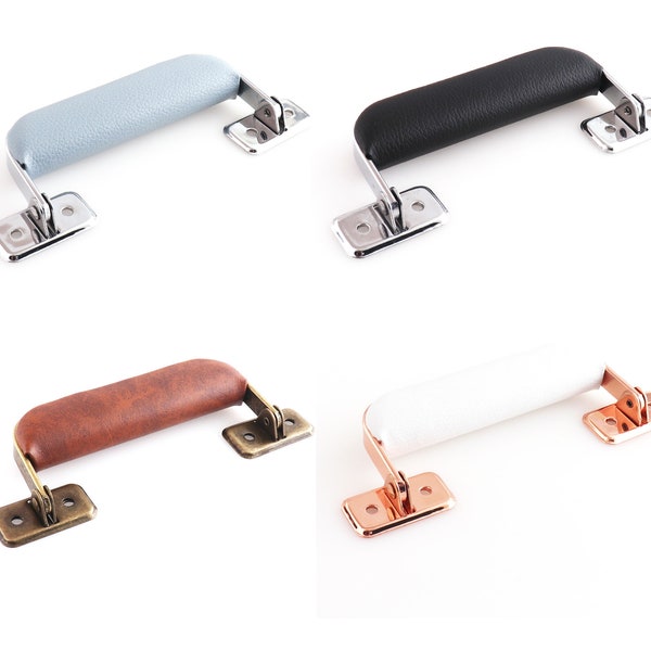 Leather Handle Luggage Case Handle Swivel Suitcase Handle  Leather Handle For Briefcase Suitcase Handbag Box Drawer Puller Handle Furniture