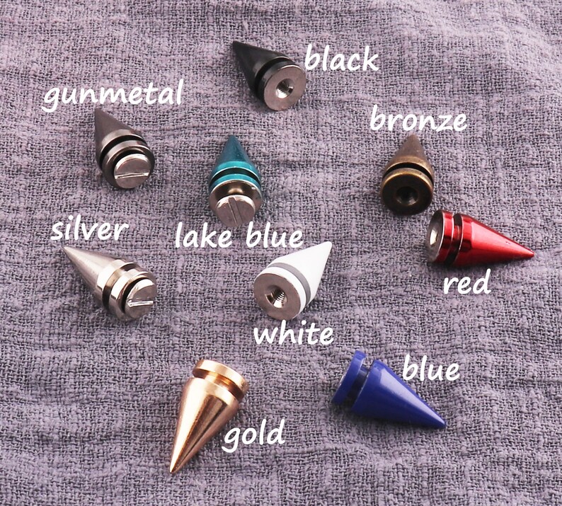 Rustark 402-Piece Square Rivet Pyramid Studs Kit – Metal Punk Spikes With 2 Awls, 8mm & 10mm Four-Jaw Rivets In Silver & Gun-Black For DIY Leather Craft