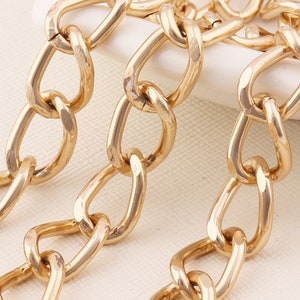 Purse chain,Shoulder Cross Body Strap Handle,Purse Chain Strap,Bag Handle Chain,Light gold chain,Replacement Handle Chain