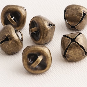 Jingle Bell,Antique Bronze Vintage Christmas Bells,Christmas Bells,Holiday Decor,Bell Charms,Craft Bells-14mm*50-200pcs