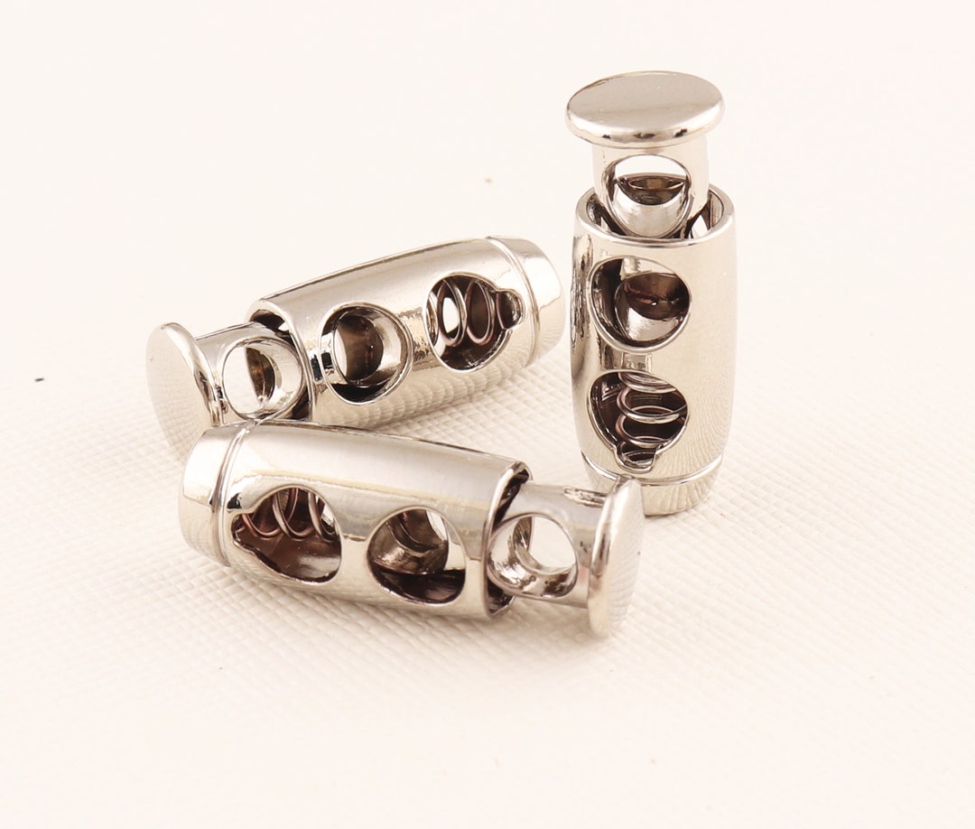 Cord Toggle Lock 5mm Metal Cord Locks With Spring 24pcs Etsy