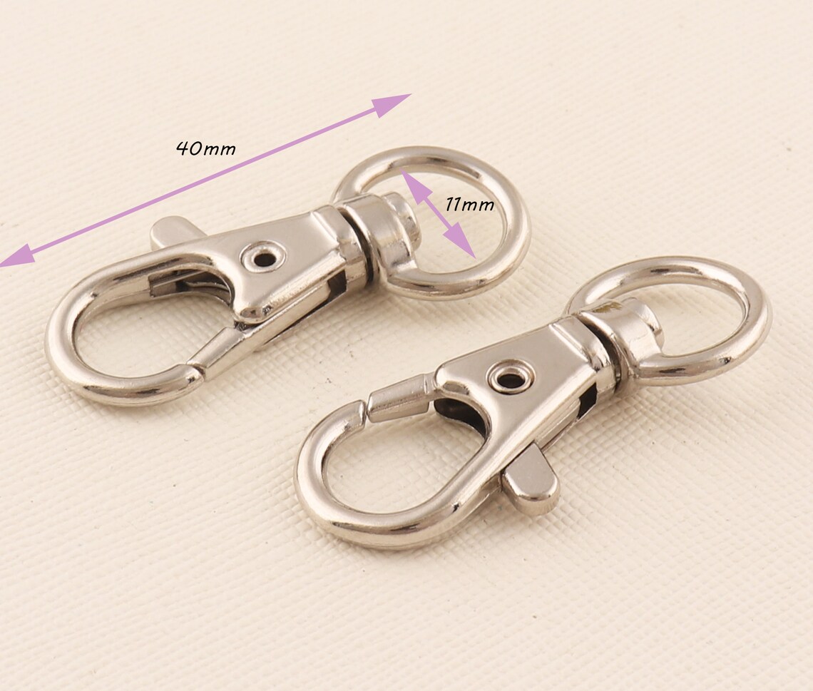 Silver Purse Claspkeychain Claspmetal Claspshook Claspbag Etsy