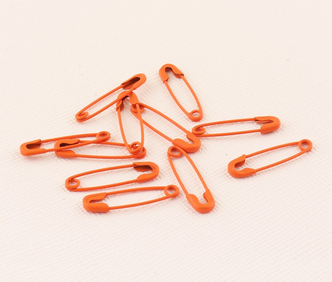 Orange Safety Pin, Sewing Safety Pins, 300pcs Decorative Pins ,garment