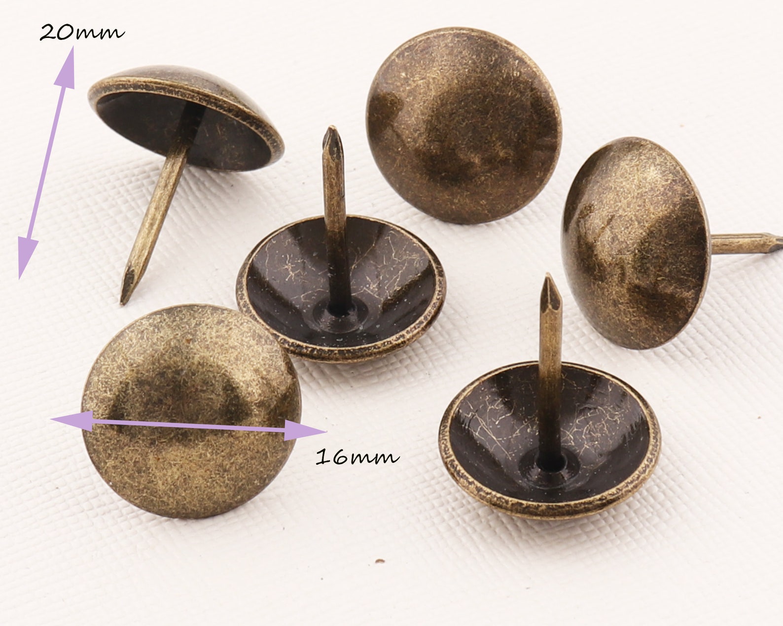 Upholstery Tacks/nails/furniture Tacks/thumb Tacks/16mm Box Etsy