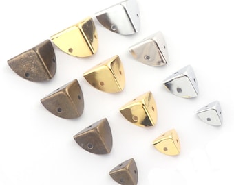 Metal corner,19/26/30/35mm Corner protector,Silver/Gold/Bronze corner,Leather handmade bags findings,Decorative Leg Corner Protector-4pcs