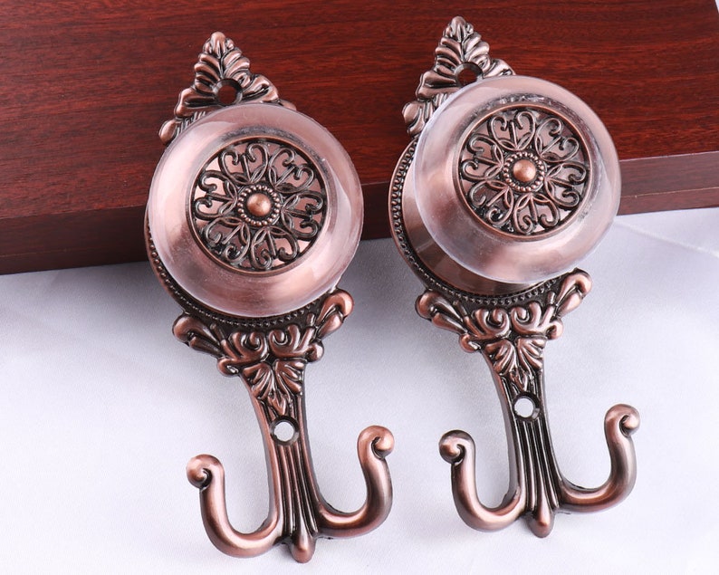 14cm Copper Antique Curtain Tie Backs Hook Metal Europe 14cm Copper Antique Curtain Tie Backs Hook Metal Europe