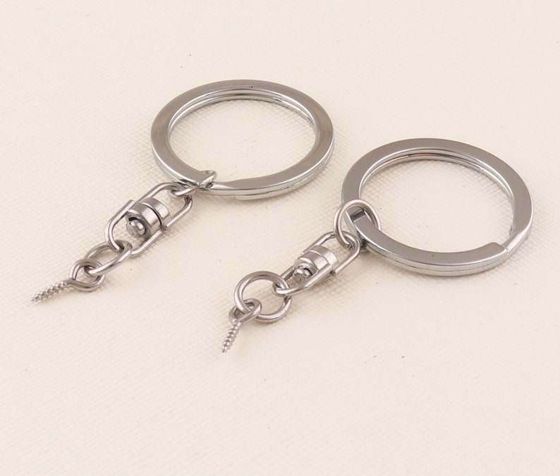 Split Key Ring Chain with Spring Hook Eye Screw Pin Spl Split Key Ring Chain with Spring Hook Eye Screw Pin Spl