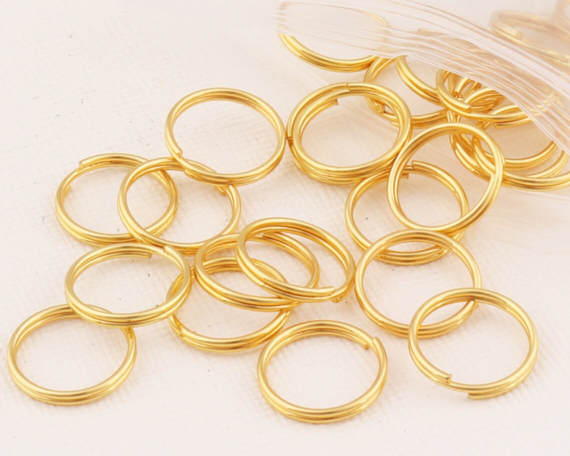 Round Split Ring/double Loops Jump Rings/10mm Key Ring DIY - Etsy