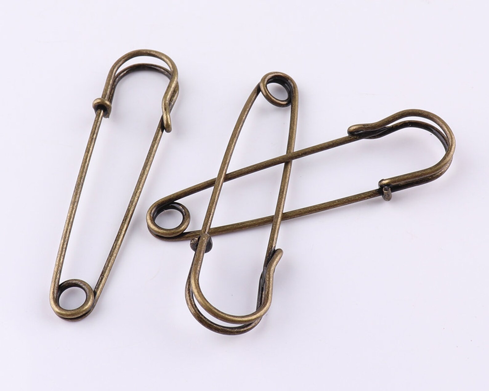 12pcs Sewing Safety Pinsdecorative pins Bronze Safety Etsy