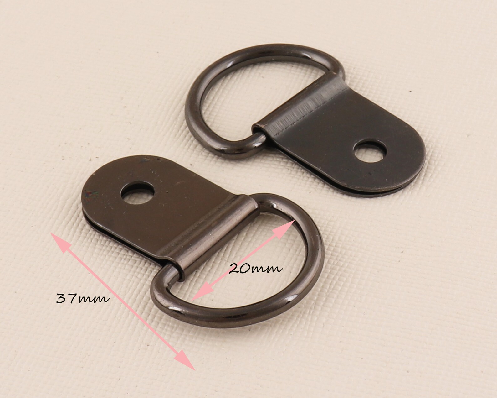 Clip negro con DRing clip de anillo D réplica clips de Etsy