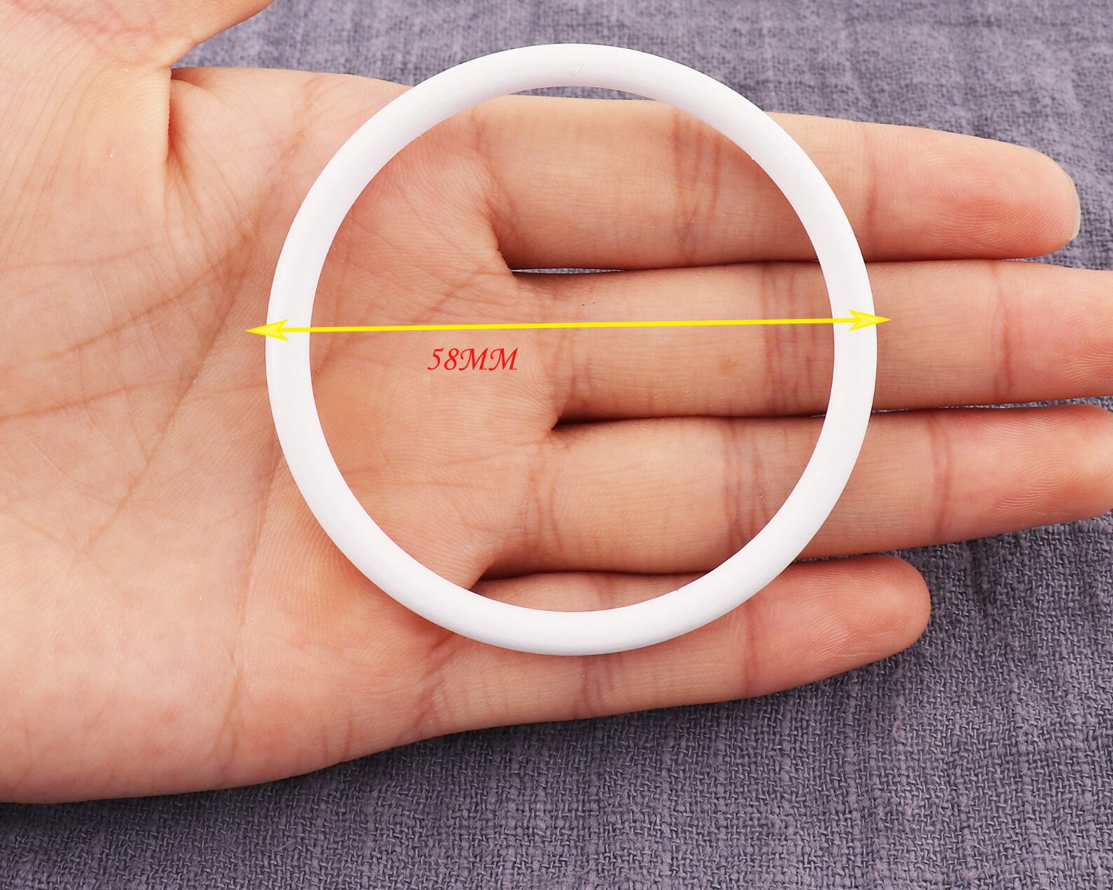 White Round Ring Purse Ring50mm Handbag O Ring 6pcs Strap O Etsy