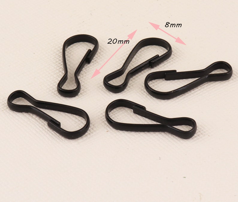 Lanyard Hook Clasp/lanyard Hook Clips/20mm Zipper Pulls Purse Etsy